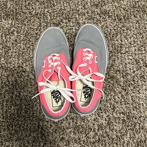 Pink & Gray Vans, Size 7.5